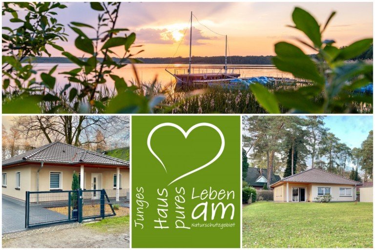Wohnen am Naturschutzgebiet Rangsdorf Bungalow ++ Junges Haus ++ energiesparend ++, auf gro�z�gigem Wiesengrundst�ck am Naturschutzgebiet!