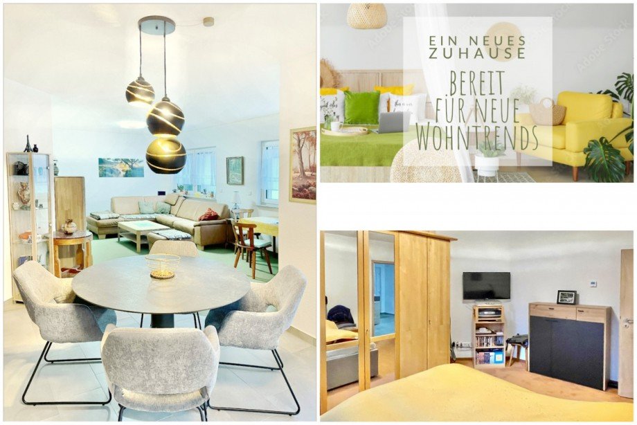 Collage Wohnen + Schlafen 1 Bungalow Rangsdorf