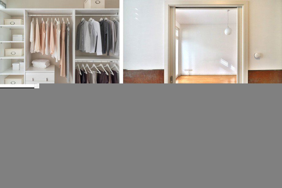 Schlafzimmer mit Bad en suite und Kleider Etagenwohnung Berlin Prenzlauer Berg