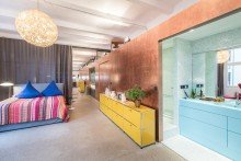Schlafzimmer mit Bad en Suite Extravagantes Loft in Berlin-Kreuzberg ** - erlesen und stilvoll - ideal zum Wohnen & Arbeiten**