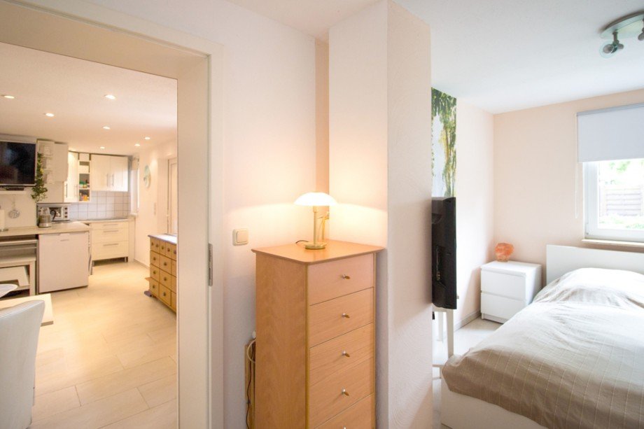 Blick vom Schlafzimmer Ferienhaus Lambrechtshagen / Sievershagen