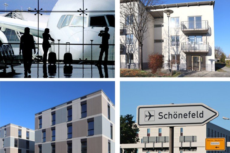 Collage 2 Sch�nefeld b. Berlin B�rofl�che Sonnige Gewerbeeinheit / Ladenfl�che in Sch�nefeld ++ Ihr neues B�ro in Flughafenn�he mit besten Anbindungen ++