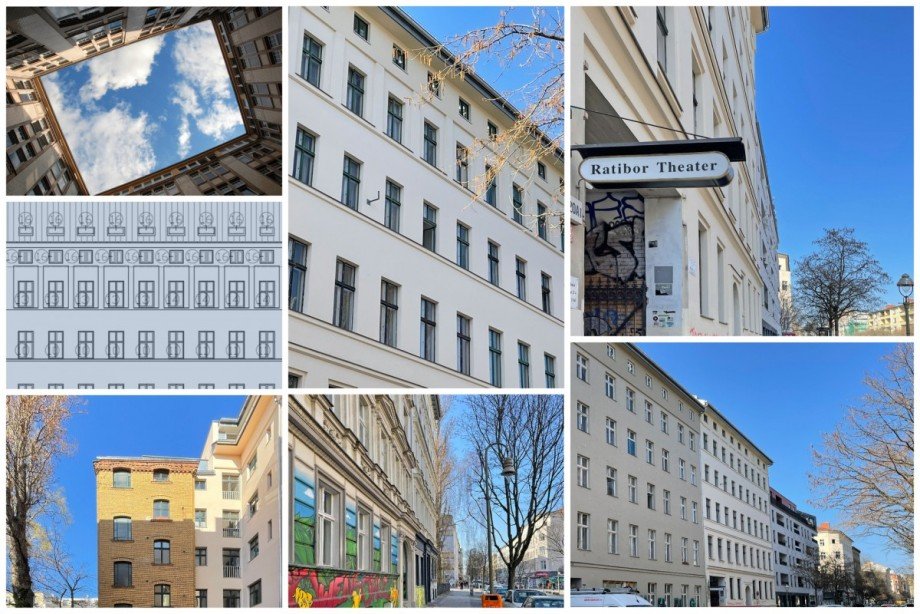 Collage au�en Dachgeschosswohnung Berlin