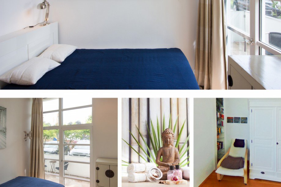 Schlafzimmer Collage Maisonettewohnung Essen-Werden