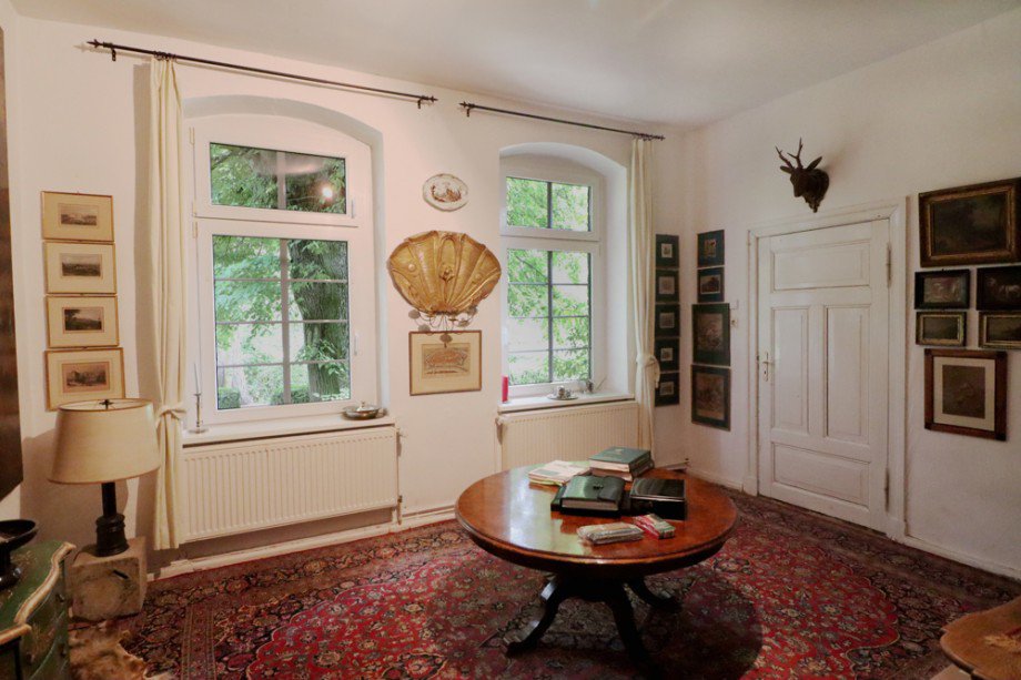 Wohnzimmer 2 EG Bauernhaus Vollrathsruhe / Hallalit