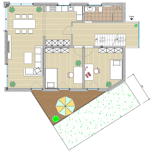 Grundriss 1. Etage Maisonettewohnung Berlin