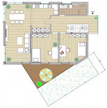 Grundriss 1. Etage Viel Platz auf 2 Etagen f�r die gro�e Familie im 2-Familienhaus **teilgewerbliche Nutzung m�glich**