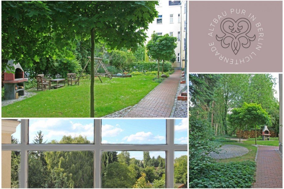 Wohnen im Gr�nen mit Hofgarten Etagenwohnung Berlin Lichtenrade