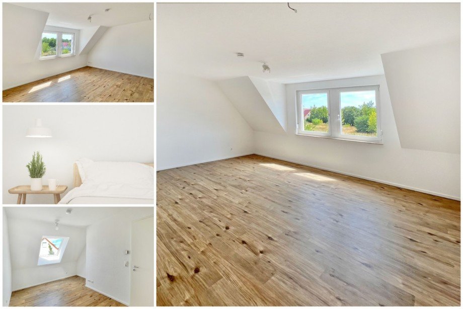 Collage Schlafen Doppelhaush�lfte Potsdam / Golm