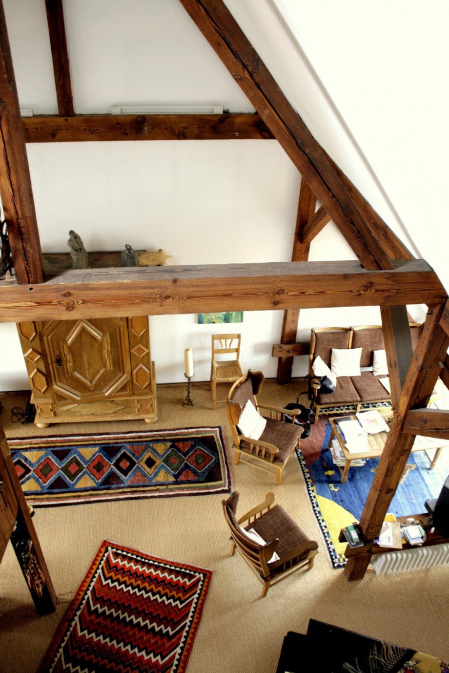 Blick von der Galerie.jpg Dachgeschosswohnung Berlin Steglitz