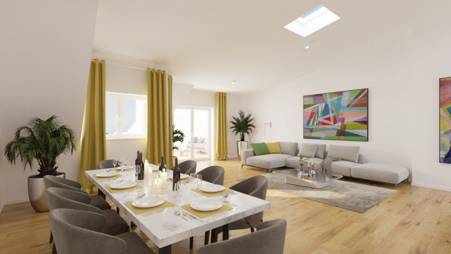 Visualisierung Wohnen Dachgeschosswohnung Berlin