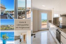 K�che zur Meerseite EIN ST�CK VOM PARADIES .... Traumhaftes Penthouse am Meer mit Dachterrasse & Pool