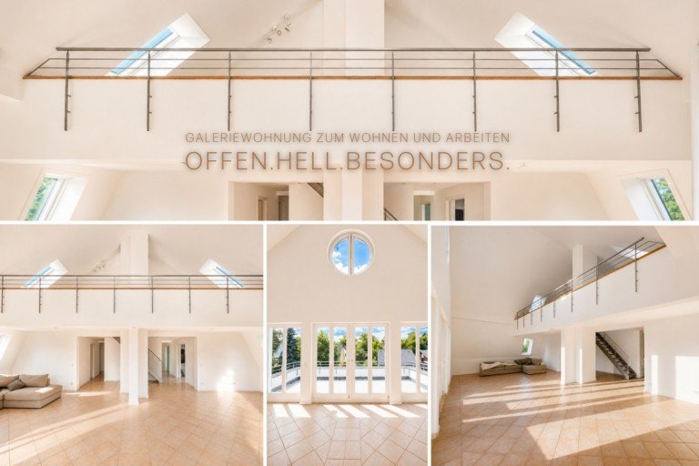 Galeriewohnung im Gr�nen Berlin Maisonettewohnung Wohnen & Arbeiten auf zwei Ebenen - viel Licht, viel Raum und ein au�ergew�hnliches Wohngef�hl