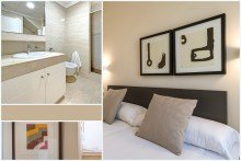 Collage Duschbad & G�stezimmer EIN ST�CK VOM PARADIES .... Traumhaftes Penthouse am Meer mit Dachterrasse & Pool