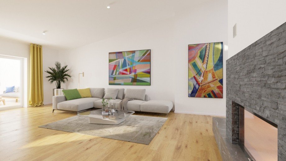 Visualisierung Wohnen Dachgeschosswohnung Berlin