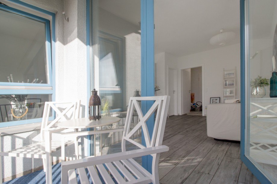 Blick vom Balkon Erdgeschosswohnung Gro�beeren