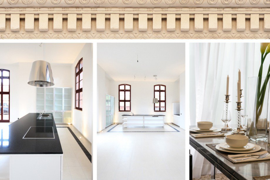 ca. 60 m� Wohnbereich mit offener K�che Einfamilienhaus Potsdam