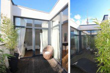 Terrasse Collage Traumhaftes Penthouse in Toplage Berlin-Mitte **Dachterrasse**Klimaanlage**exklusive Ausstattung**