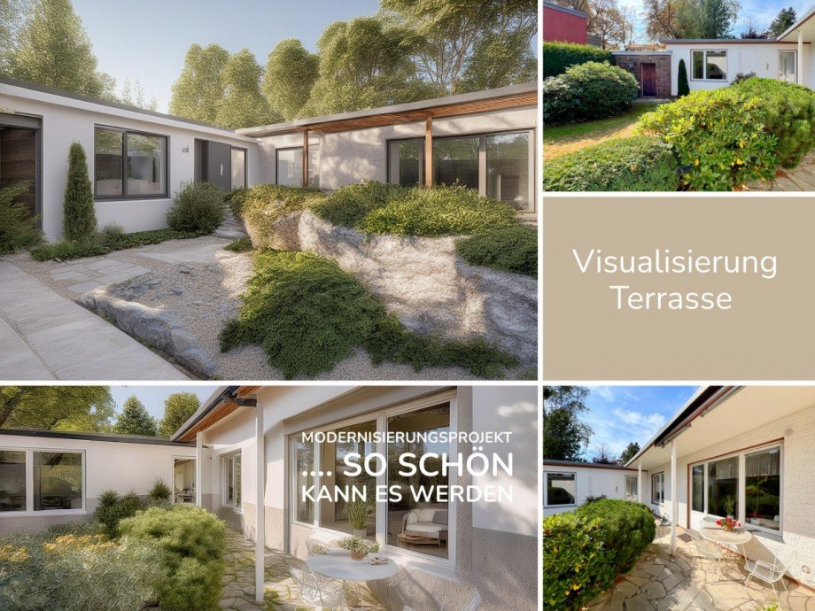 Visualisierung Terrasse Reihenendhaus Berlin