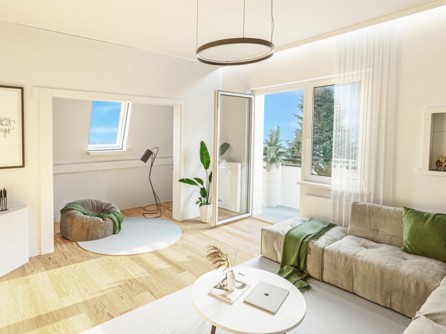 Wohnzimmer - nachher Etagenwohnung Berlin Lichtenrade