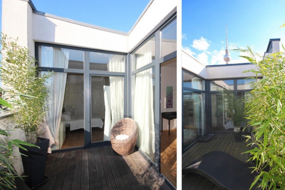 Terrasse Collage Penthousewohnung Berlin