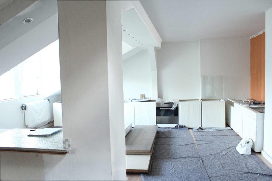 Einbauk�che vorhanden Dachgeschosswohnung Berlin Pankow