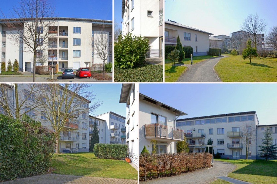 Collage au�en Etagenwohnung Sch�nefeld
