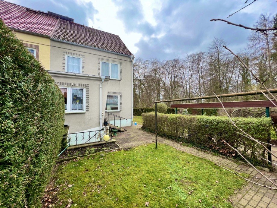 Gartenansicht Doppelhaush�lfte Plau am See