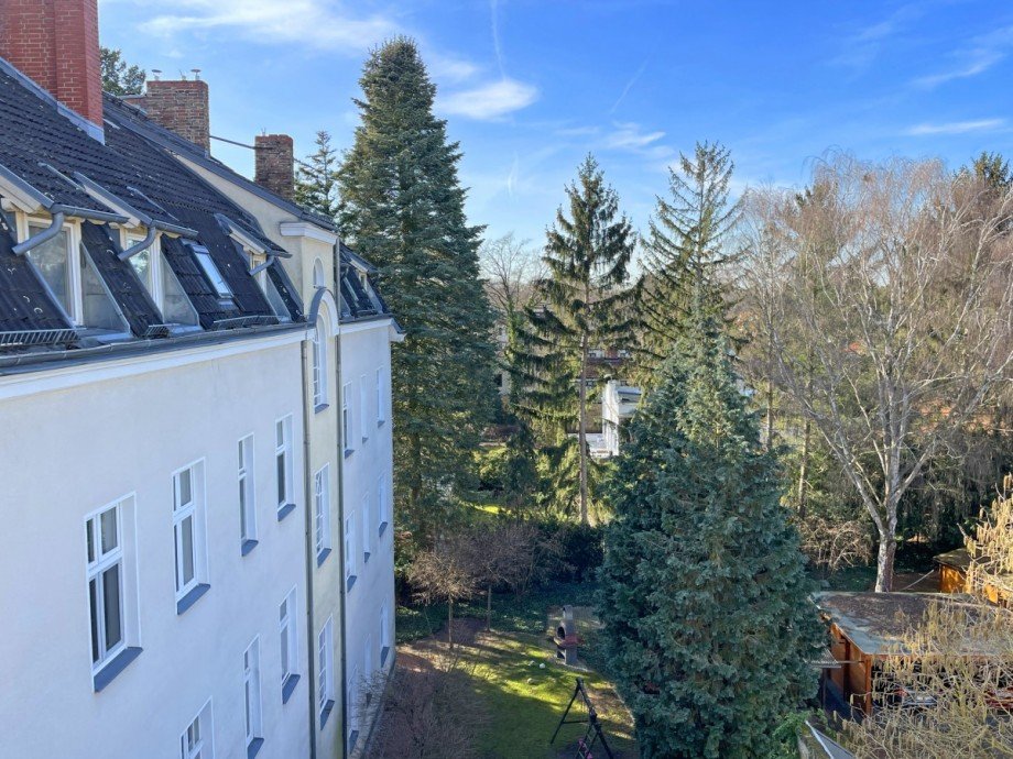 Ausblick Hofseite Etagenwohnung Berlin Lichtenrade