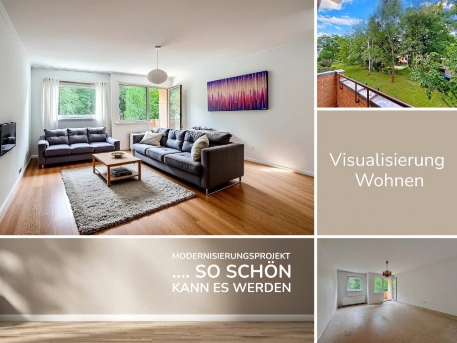 Visualisierung Wohnen Etagenwohnung Berlin / Marienfelde