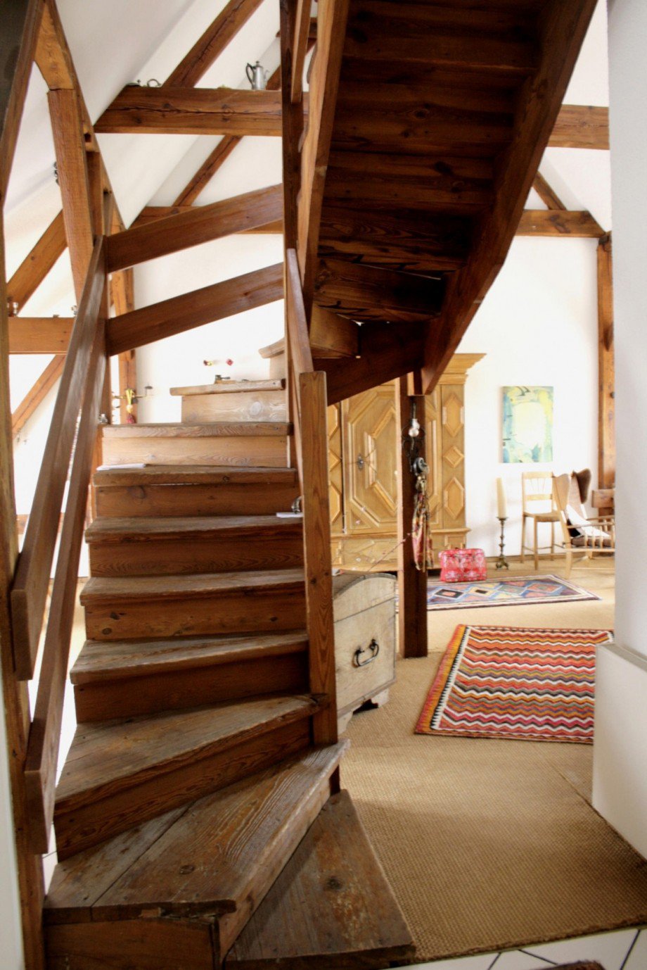 Holztreppe.jpg Dachgeschosswohnung Berlin Steglitz