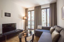 Wohnzimmer Modernes Quartier in Berlin-Mitte - m�bliertes Appartement in zentraler Lage *sofort bezugsfrei*