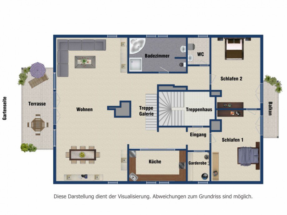 Visualisierung DG Maisonettewohnung Berlin