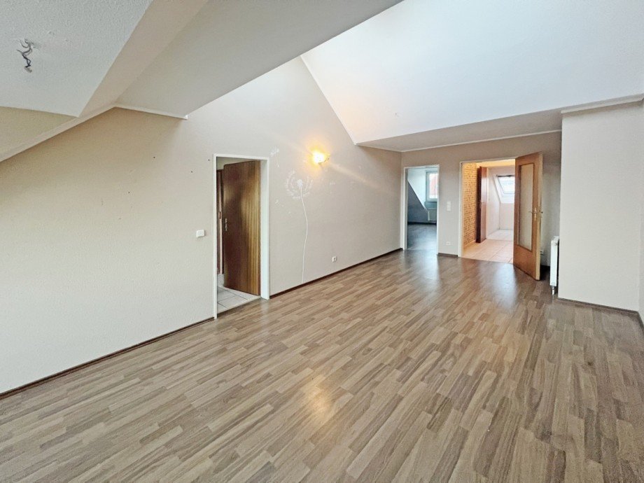 Wohnzimmer Dachgeschosswohnung Rangsdorf