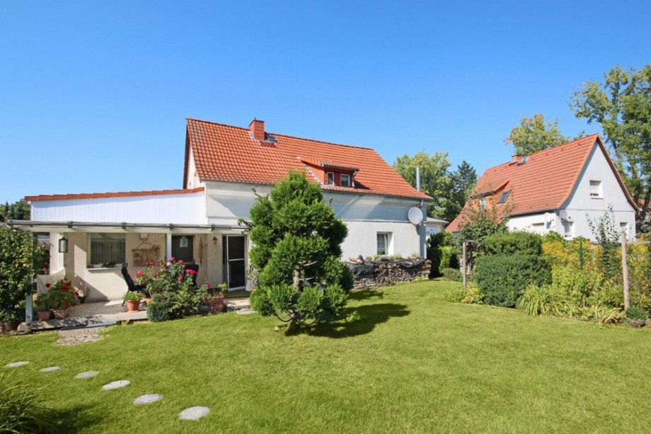 Ansicht vom Garten Einfamilienhaus Blankenfelde-Mahlow