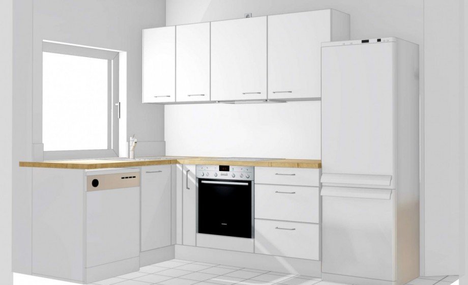 K�che Visualisierung Etagenwohnung Zossen