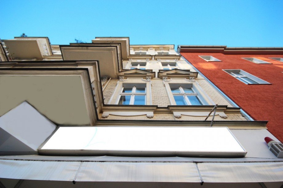 Geb�udeansicht Detail Ladenlokal Berlin Steglitz
