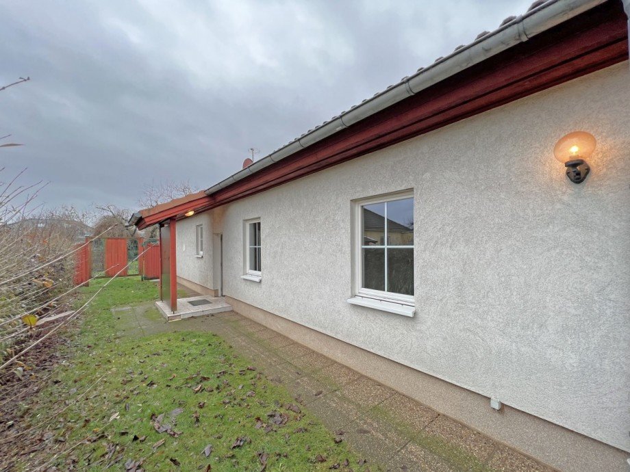 Ansicht Hauseingang Bungalow Strausberg