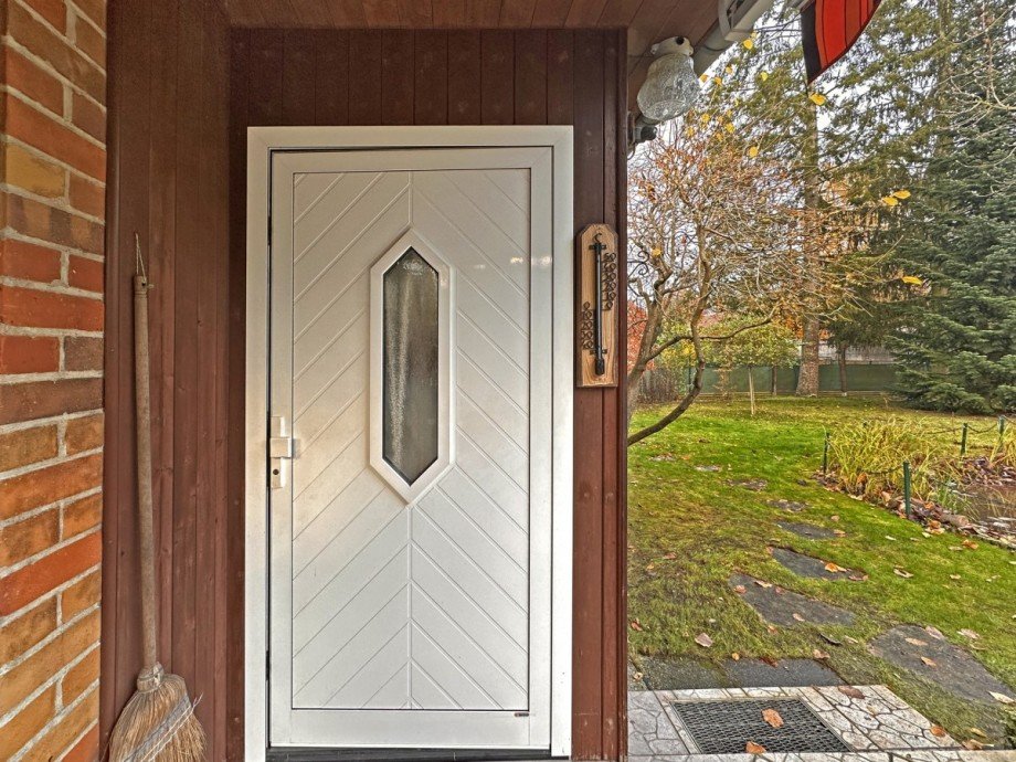 Hauseingang Bungalow Heidesee