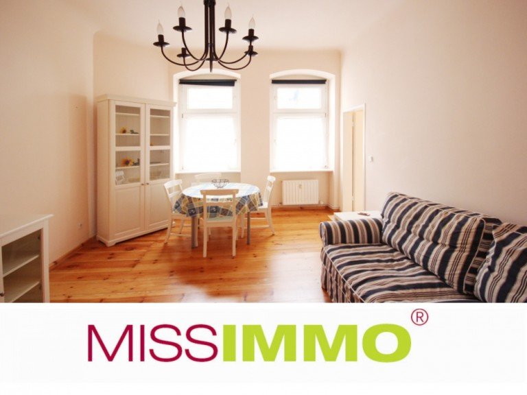 Wohnzimmer Berlin Sch�neberg Etagenwohnung 1-Zimmer-Komfort-Appartment - Vollausstattung im Stuckaltbau!