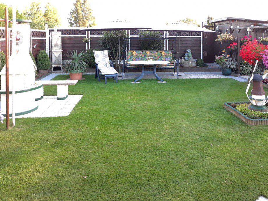 Sitzplatz Grillecke Ferienhaus Lambrechtshagen / Sievershagen