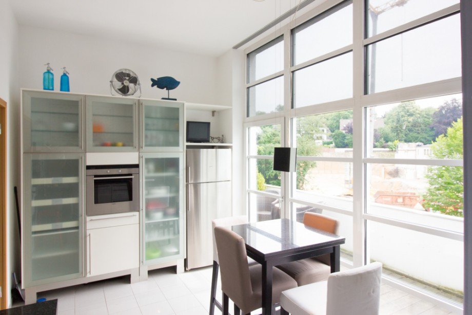 K�che mit Einbauten Maisonettewohnung Essen-Werden