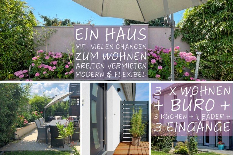 Ein Haus mit vielen M�glichkeiten Sch�nefeld Mehrfamilienhaus Flexibles Wohnkonzept: 3 Einheiten + B�ro + modernes Haus zum Wohnen + Arbeiten + Vermieten!