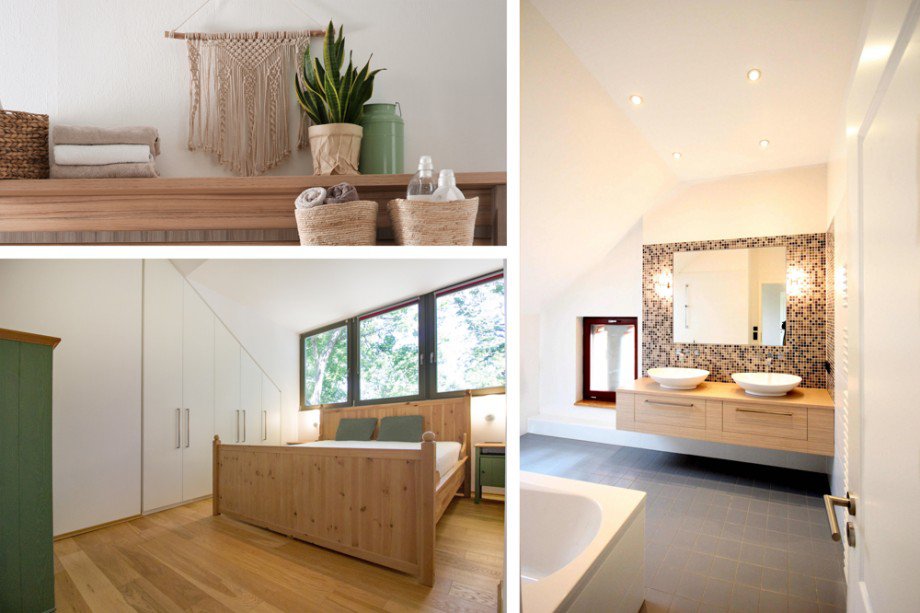 Schlafzimmer mit Bad en Suite Einfamilienhaus Potsdam