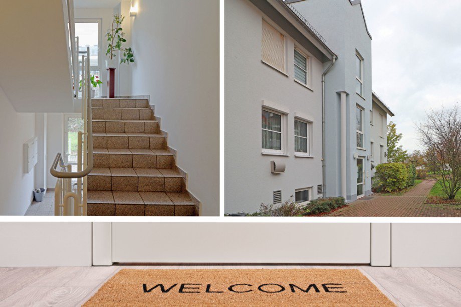 Collage Eingang Maisonettewohnung Sch�nefeld