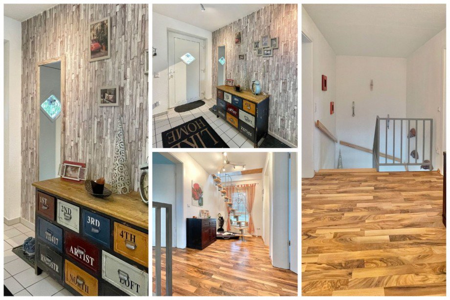 Collage Flur Doppelhaush�lfte Sch�nefeld