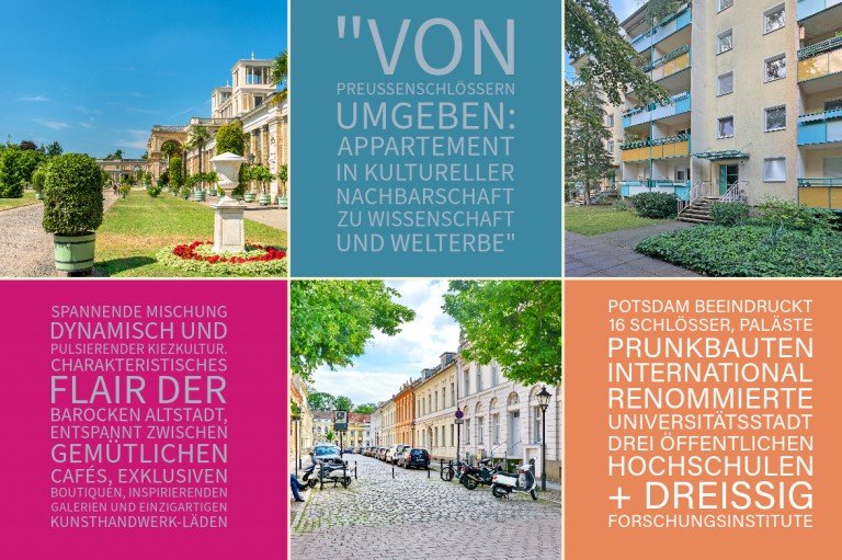 1-Zimmer-Appartement ... Potsdam Etagenwohnung Weltber�hmte Nachbarschaft: Sonniges Appartement im spannenden Kiez, nahe Filmstudio Babelsberg!