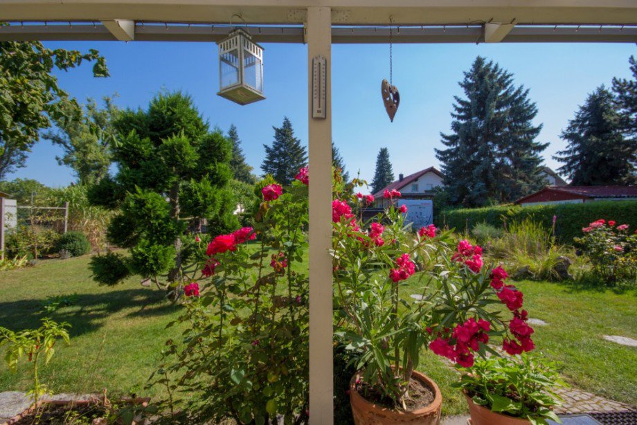 Blick von der Terrasse Einfamilienhaus Blankenfelde-Mahlow