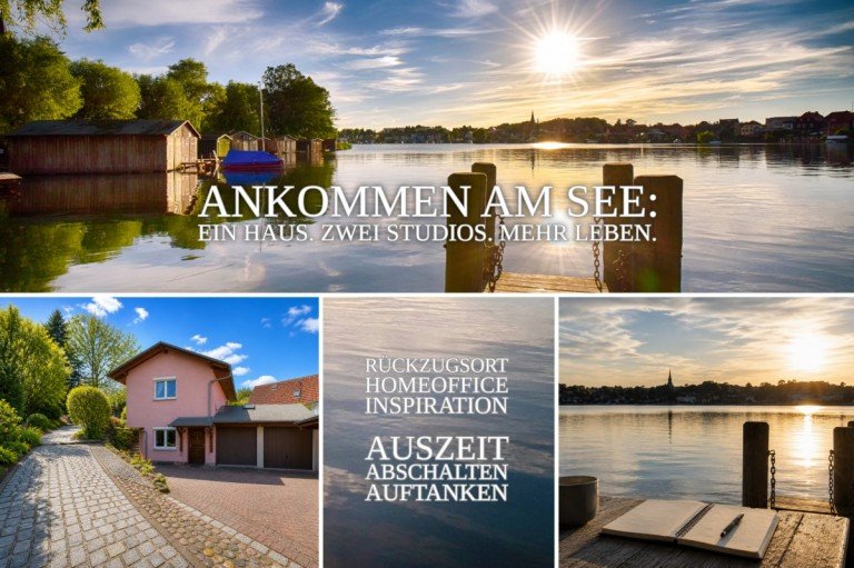 Ein Haus. Zwei Studios. Malchow Einfamilienhaus Ihre Dependance am See. WORK-LIFE-BALANCE neu erleben.