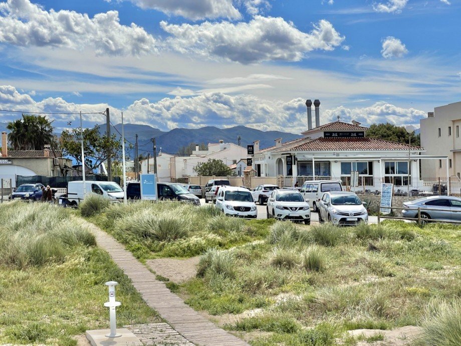 Blick vom Strand Haus Oliva